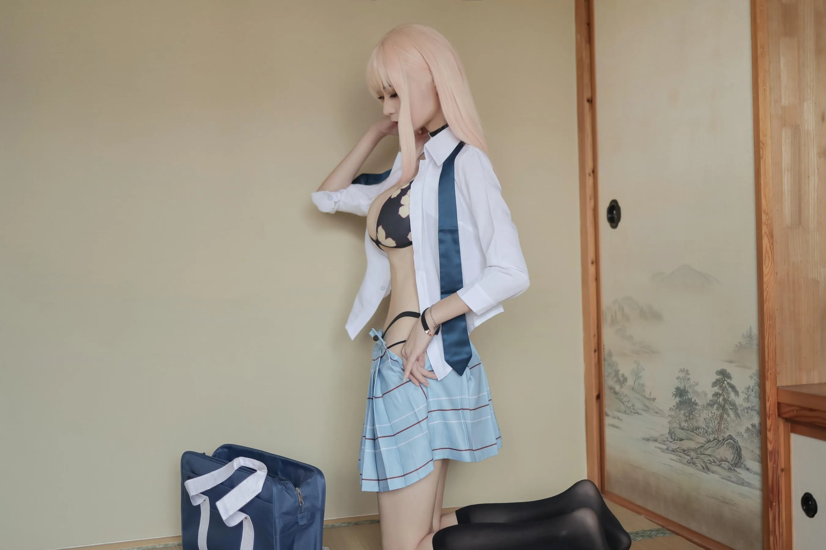 爱老师_PhD – NO.42 喜多川海梦-校服、泳装 [18P]插图5